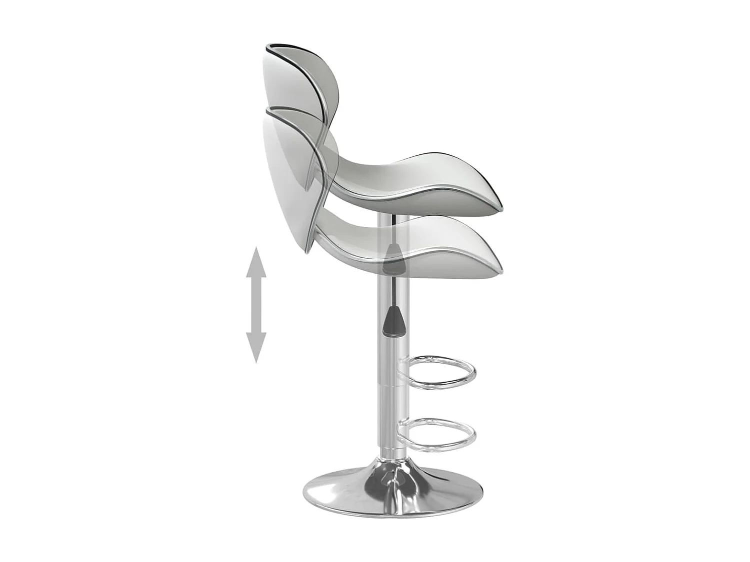 Tabouret de bar Blanc Similicuir 14