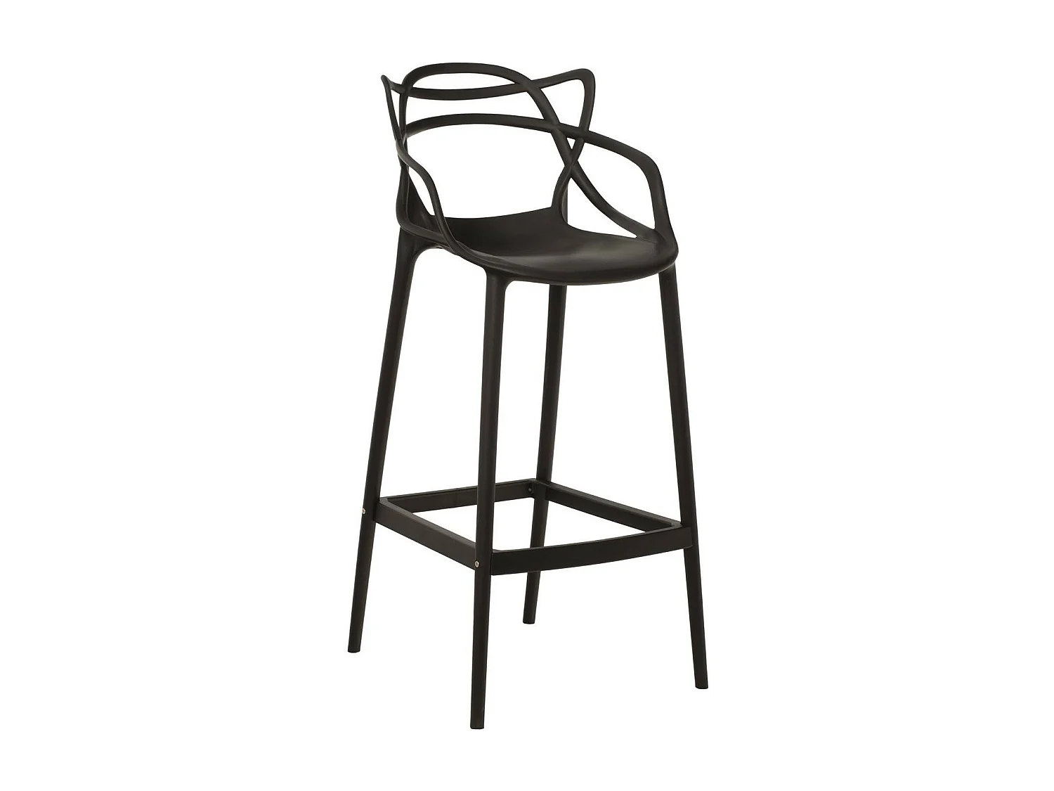 Taburete premium Beliano - Interior y exterior-Color Negro-Altura del asiento