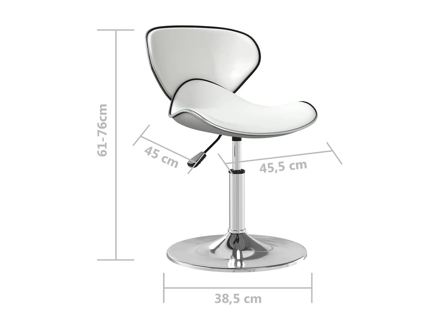 Tabouret de bar Blanc Similicuir 12
