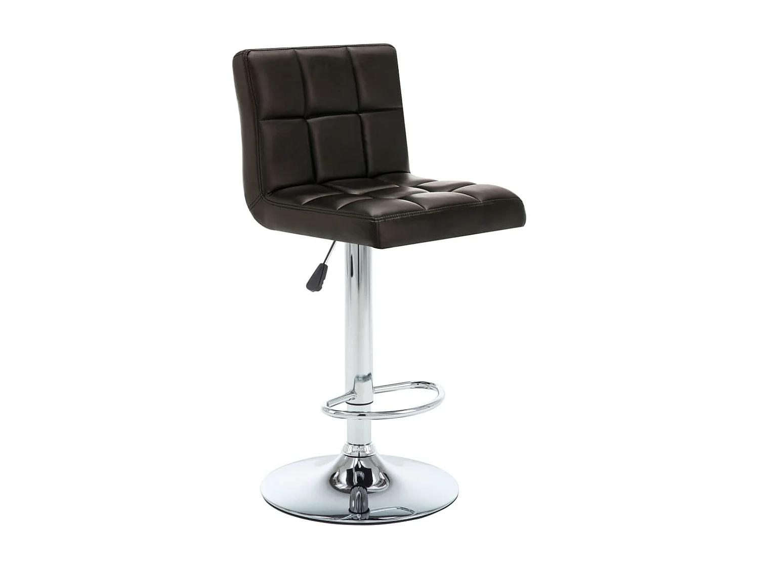 Tabourets de bar 2 pcs Marron Similicuir 12