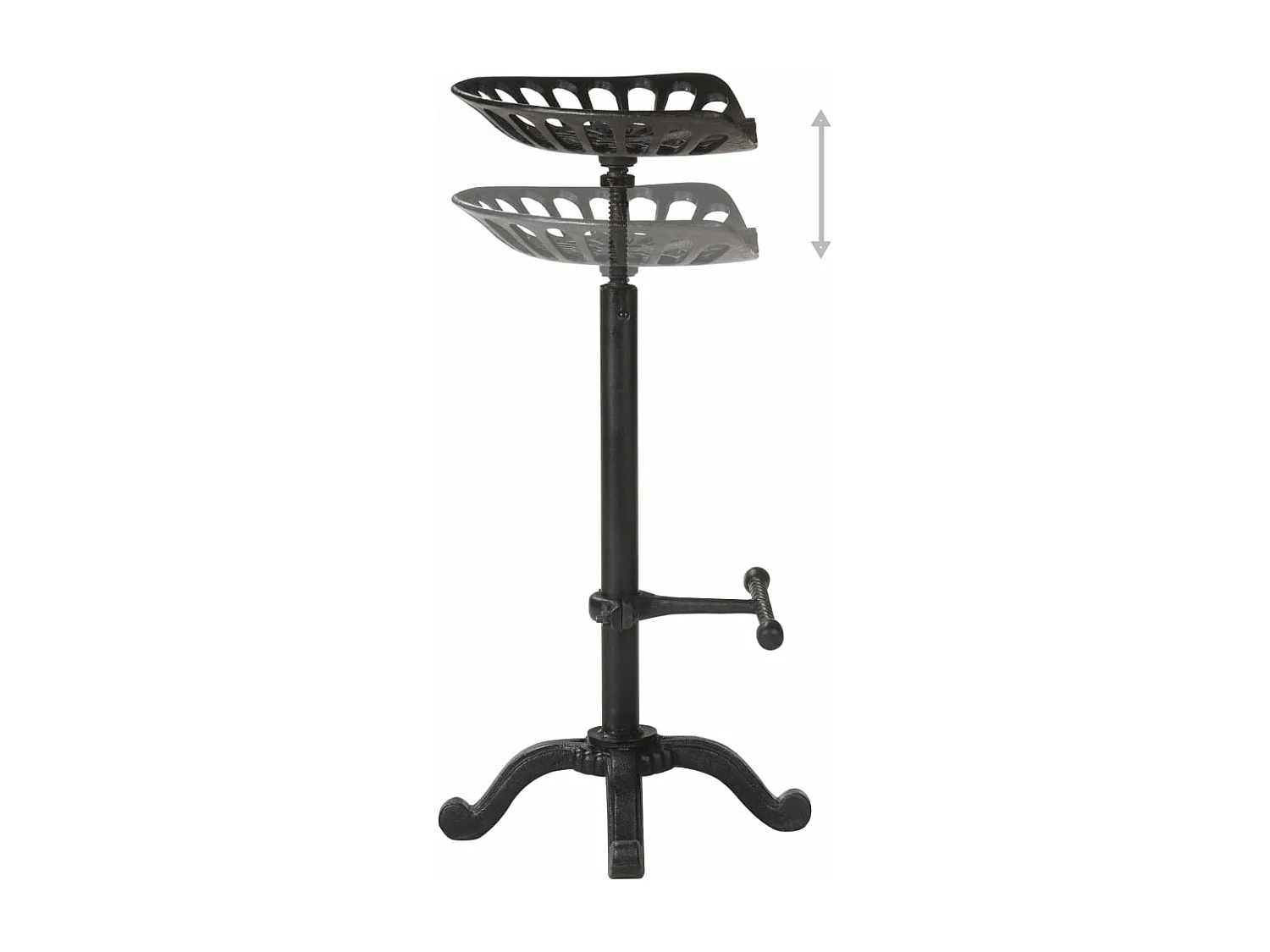 Tabouret de bar Noir Fonte