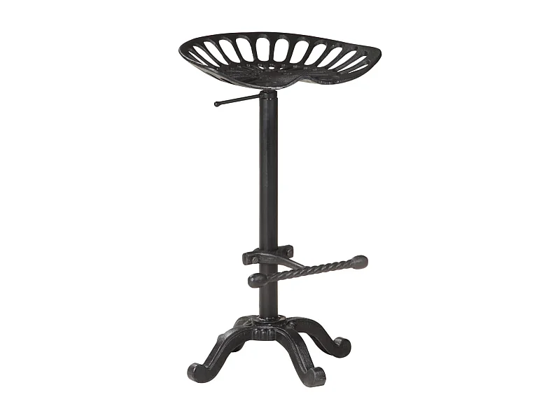 Tabouret de bar Noir Fonte