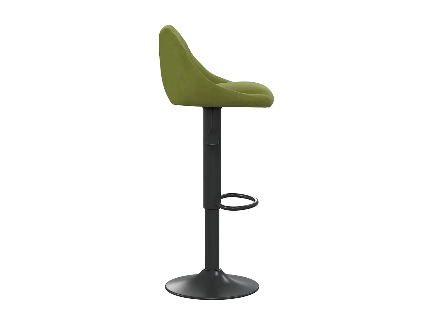 Tabourets de bar 2 pcs Vert clair Velours 7