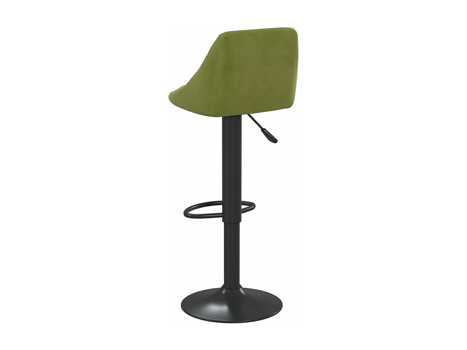 Tabourets de bar 2 pcs Vert clair Velours 7