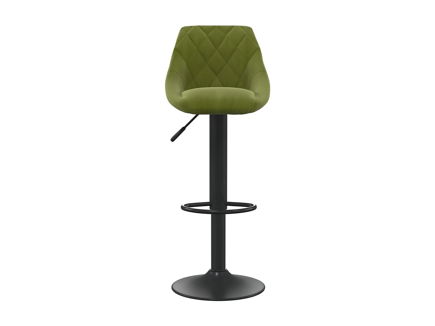 Tabourets de bar 2 pcs Vert clair Velours 7