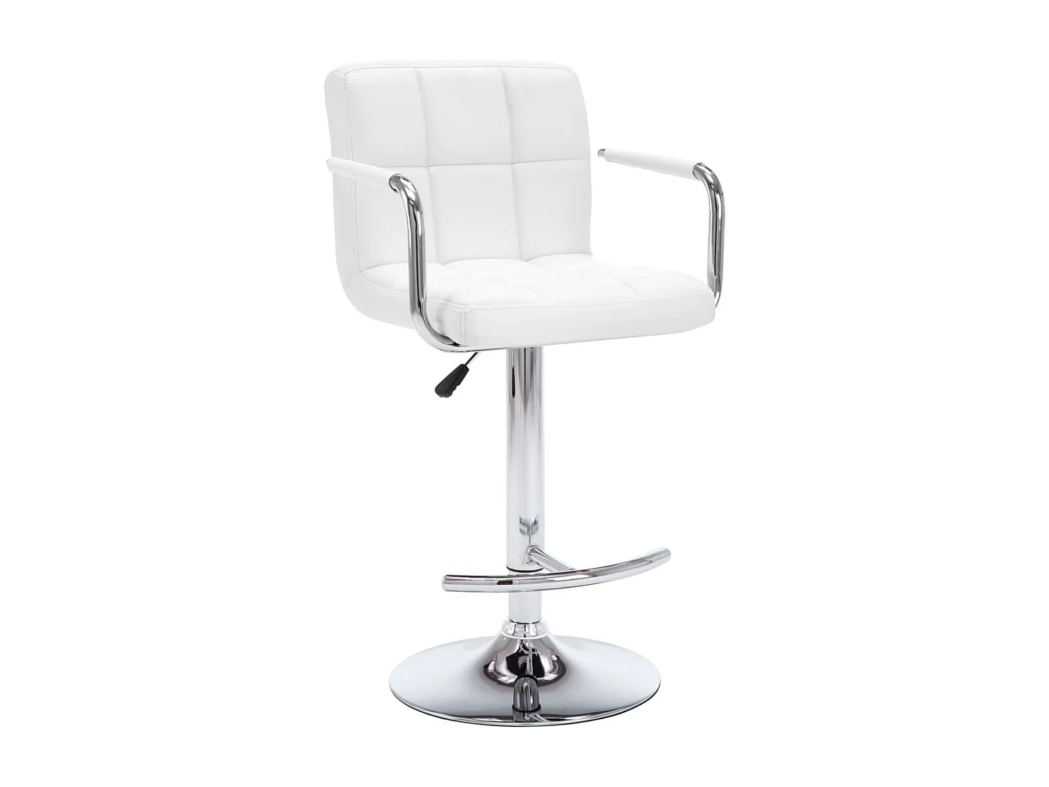 Tabourets de bar 2 pcs Blanc Similicuir Kila