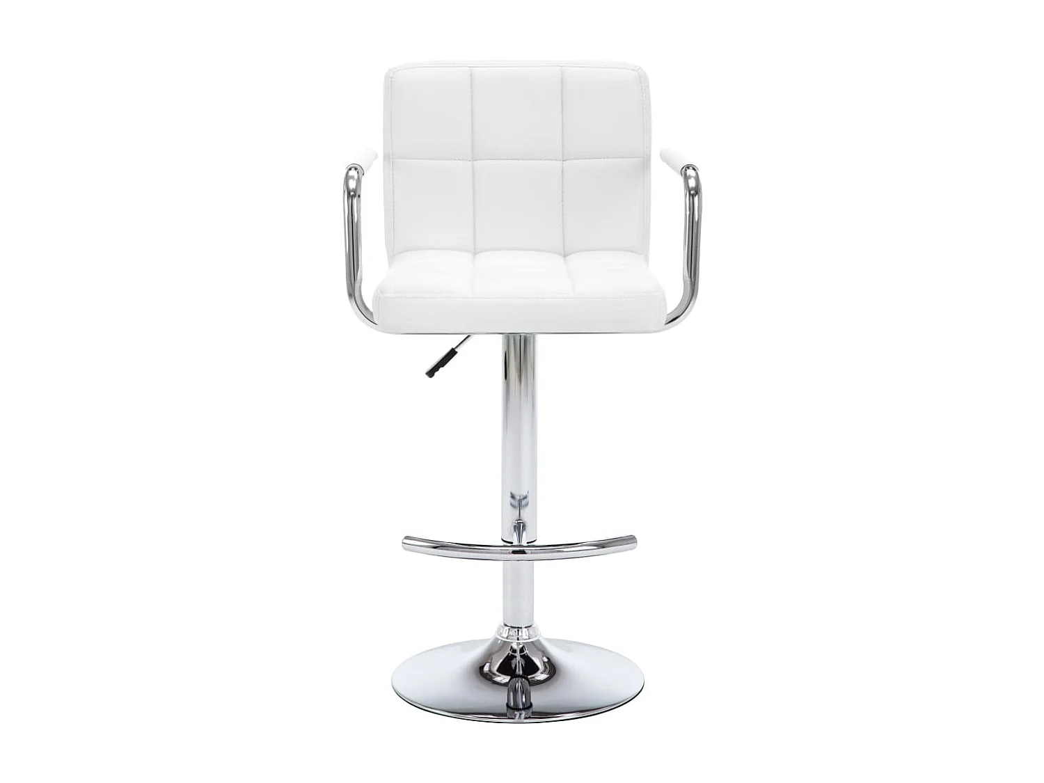 Tabourets de bar 2 pcs Blanc Similicuir Kila