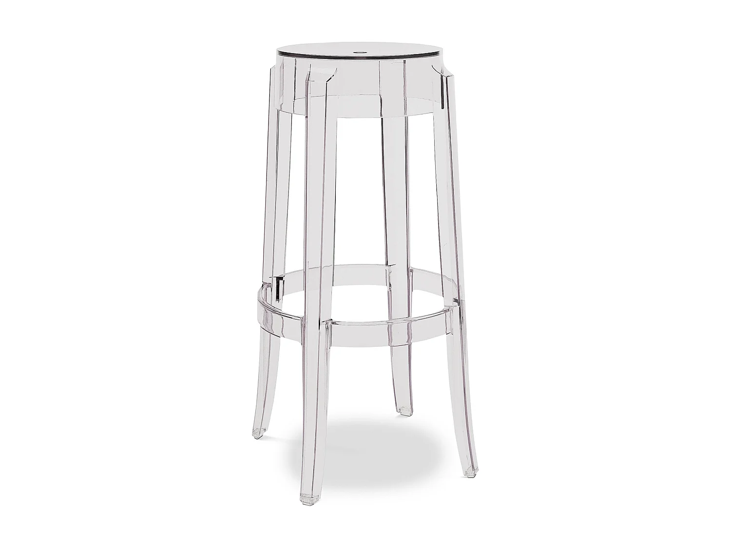 Tabouret transparent Elisabeth 65cm