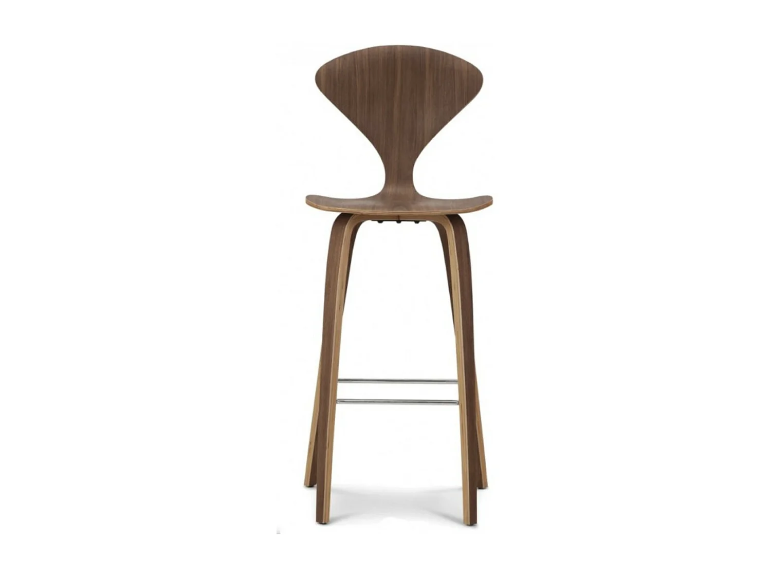 Tabouret de bar en bois noyer fait à la main Milener