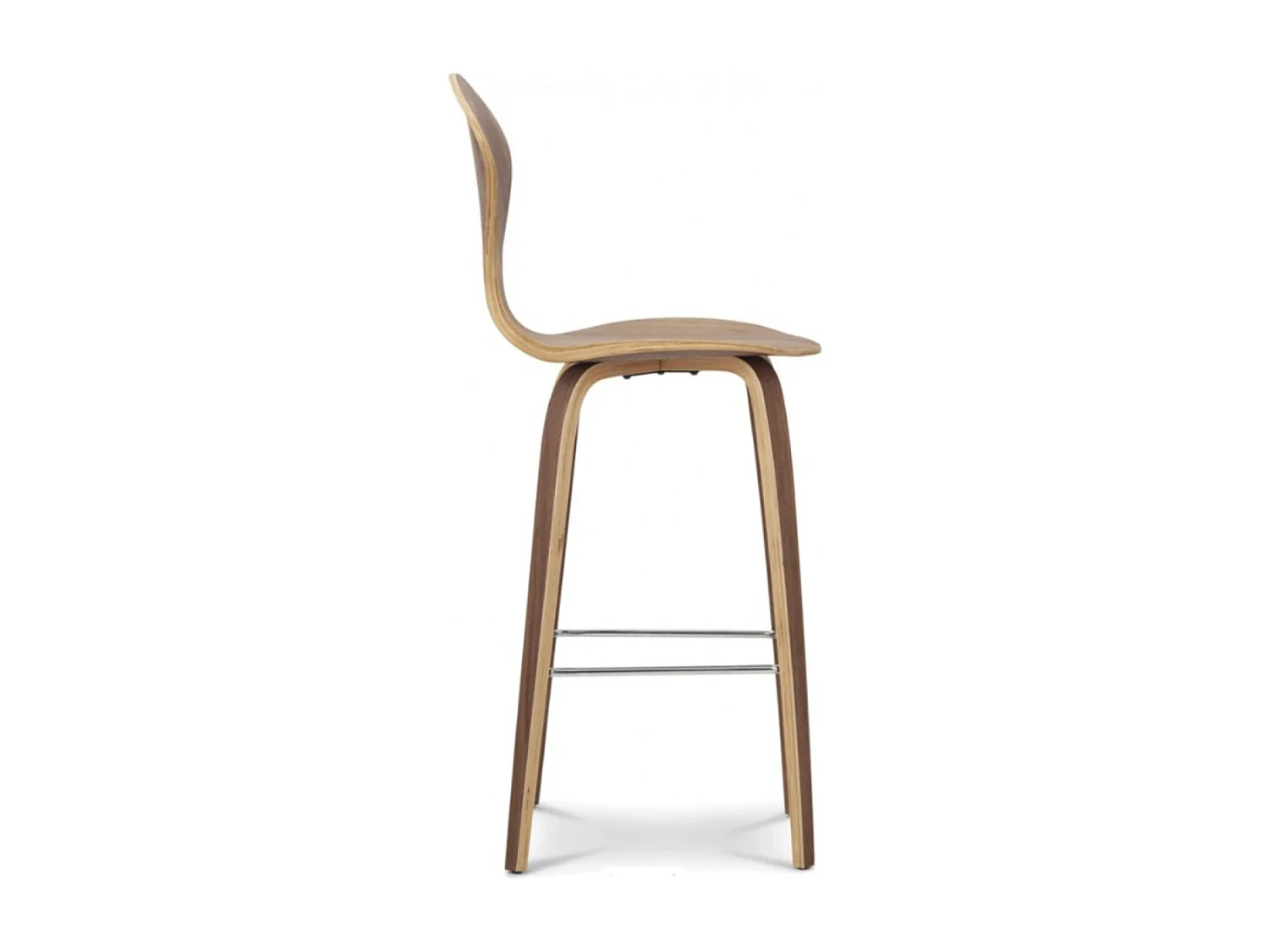 Tabouret de bar en bois noyer fait à la main Milener