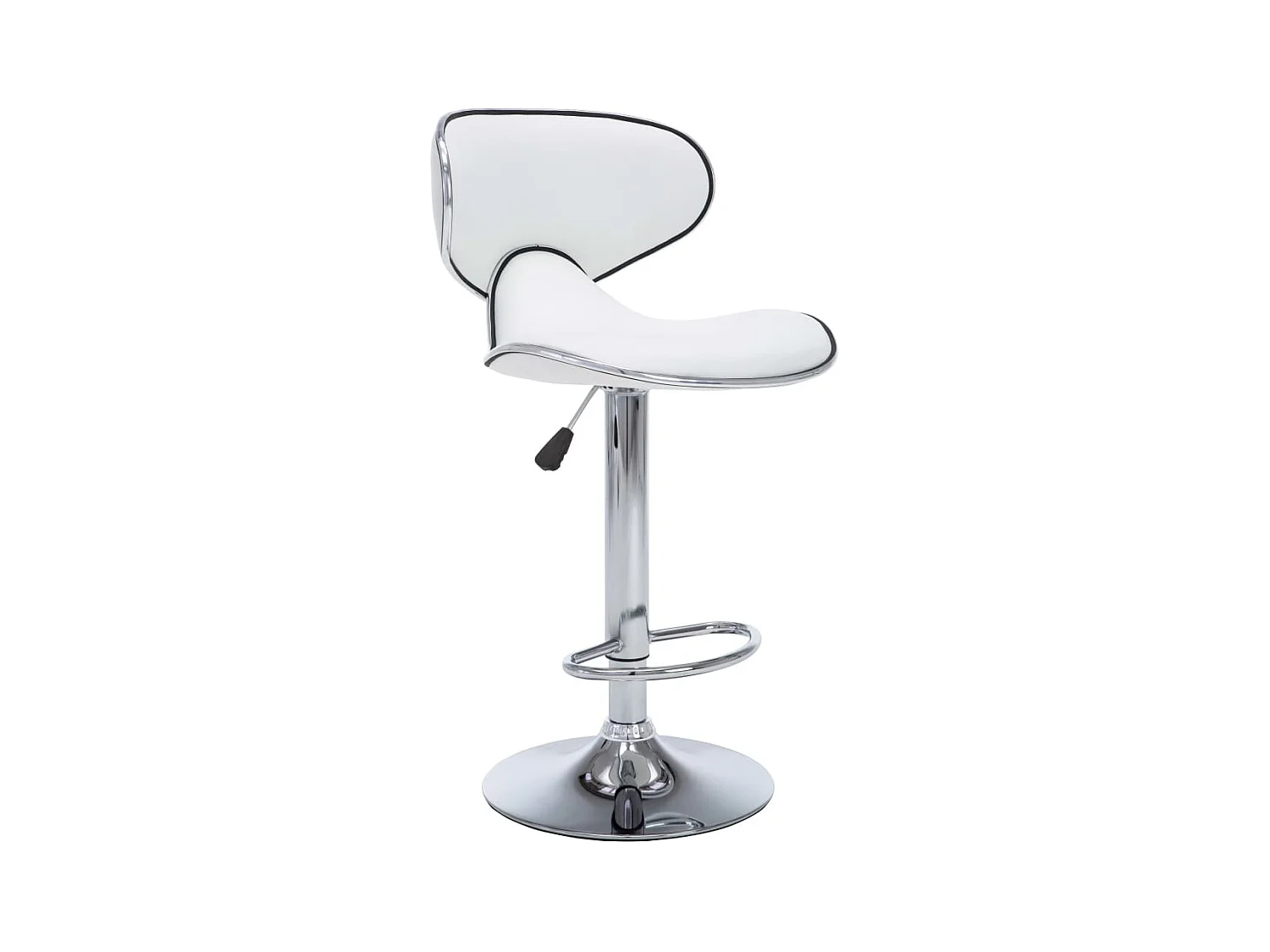 Barstoelen 2 st kunstleer wit