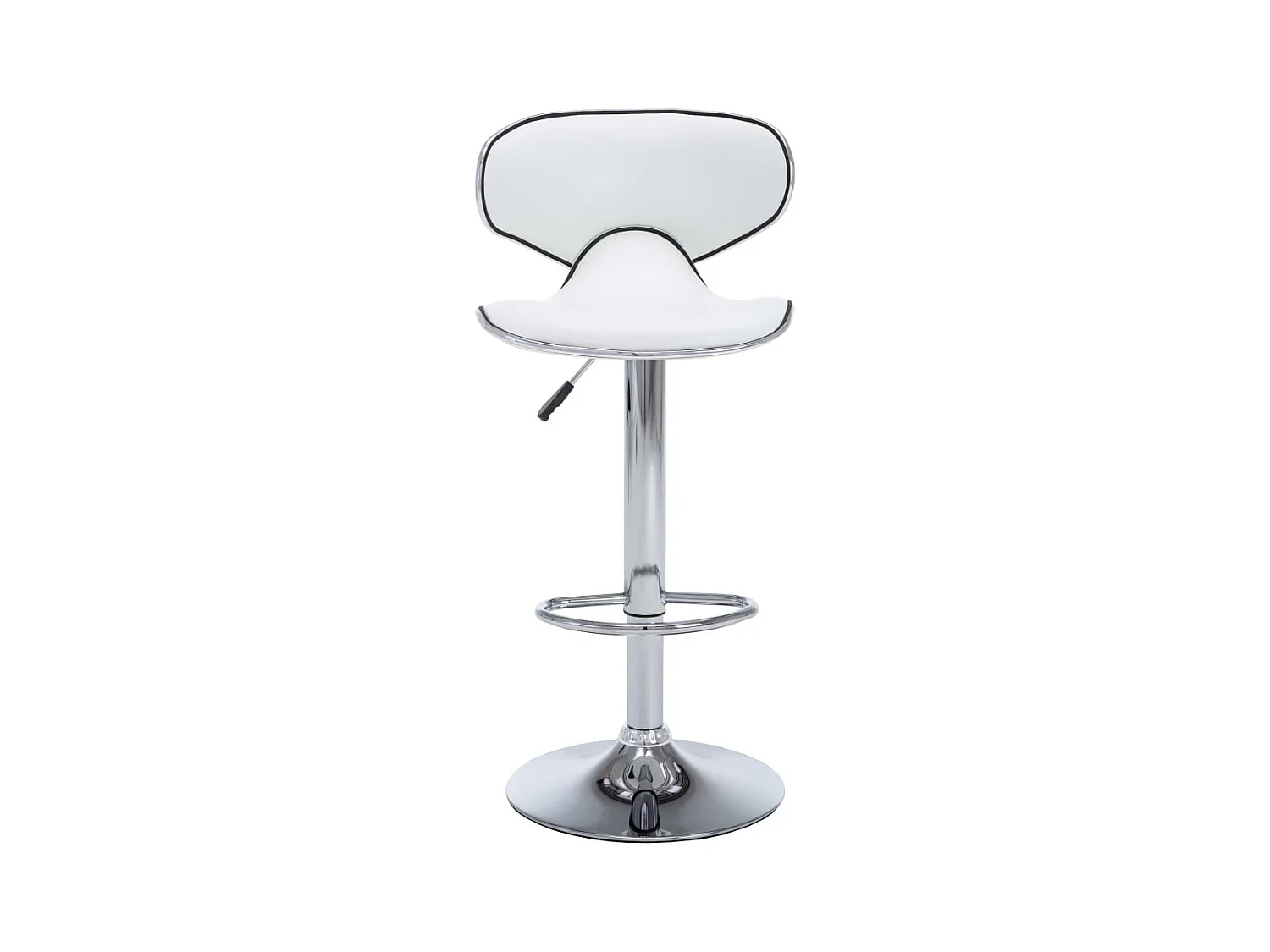 Barstoelen 2 st kunstleer wit