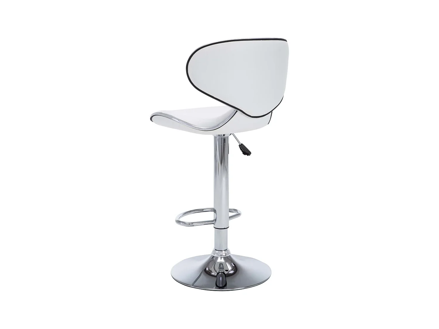 Barstoelen 2 st kunstleer wit