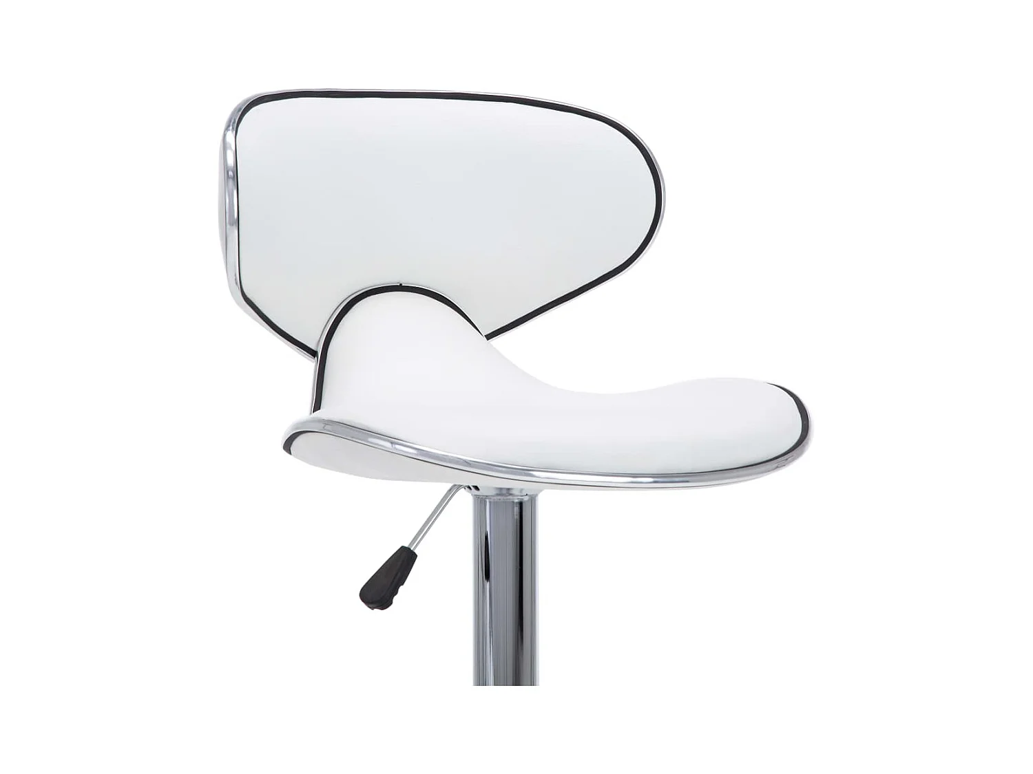 Barstoelen 2 st kunstleer wit