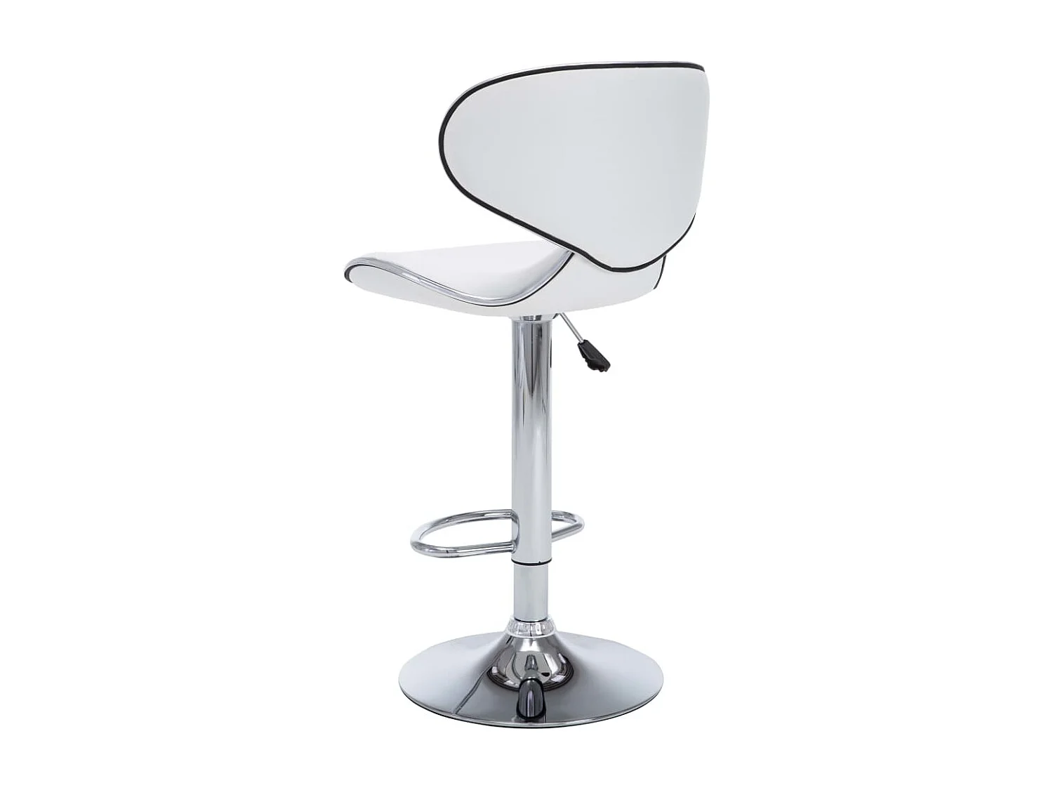 Tabourets de bar 2 pcs Blanc Similicuir Cobra