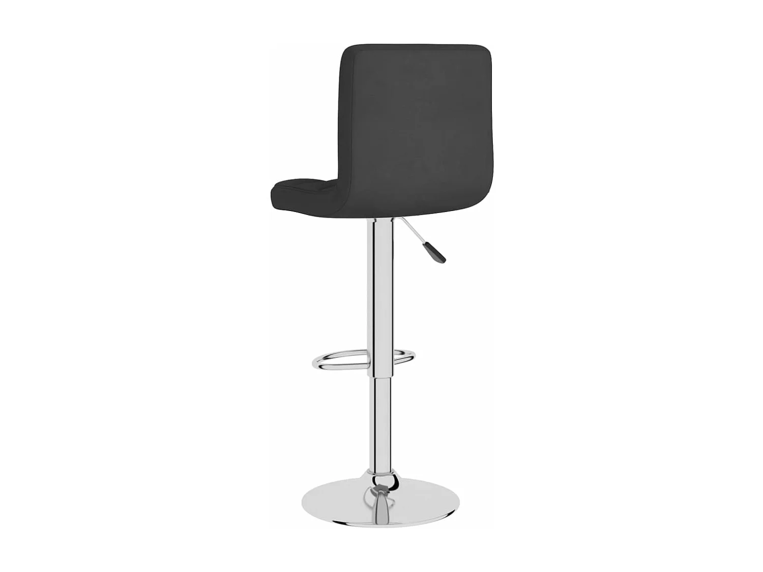 Tabourets de bar 2 pcs Noir Tissu 7