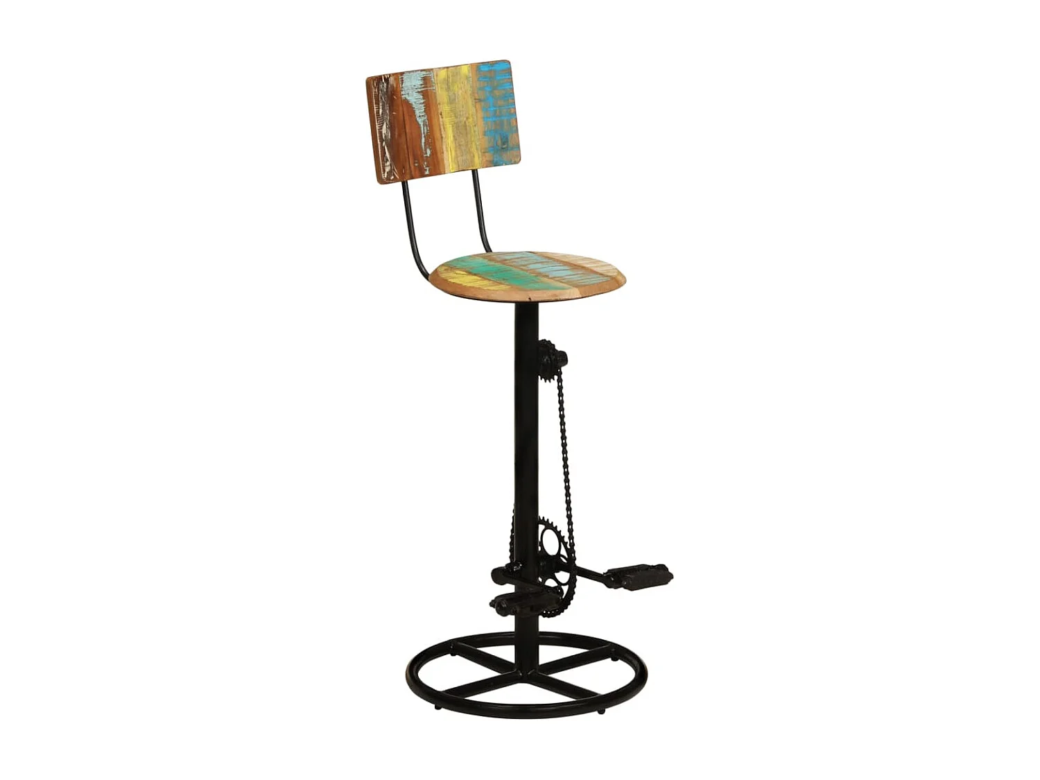 Tabourets de bar 2 pcs Bois de récupération massif