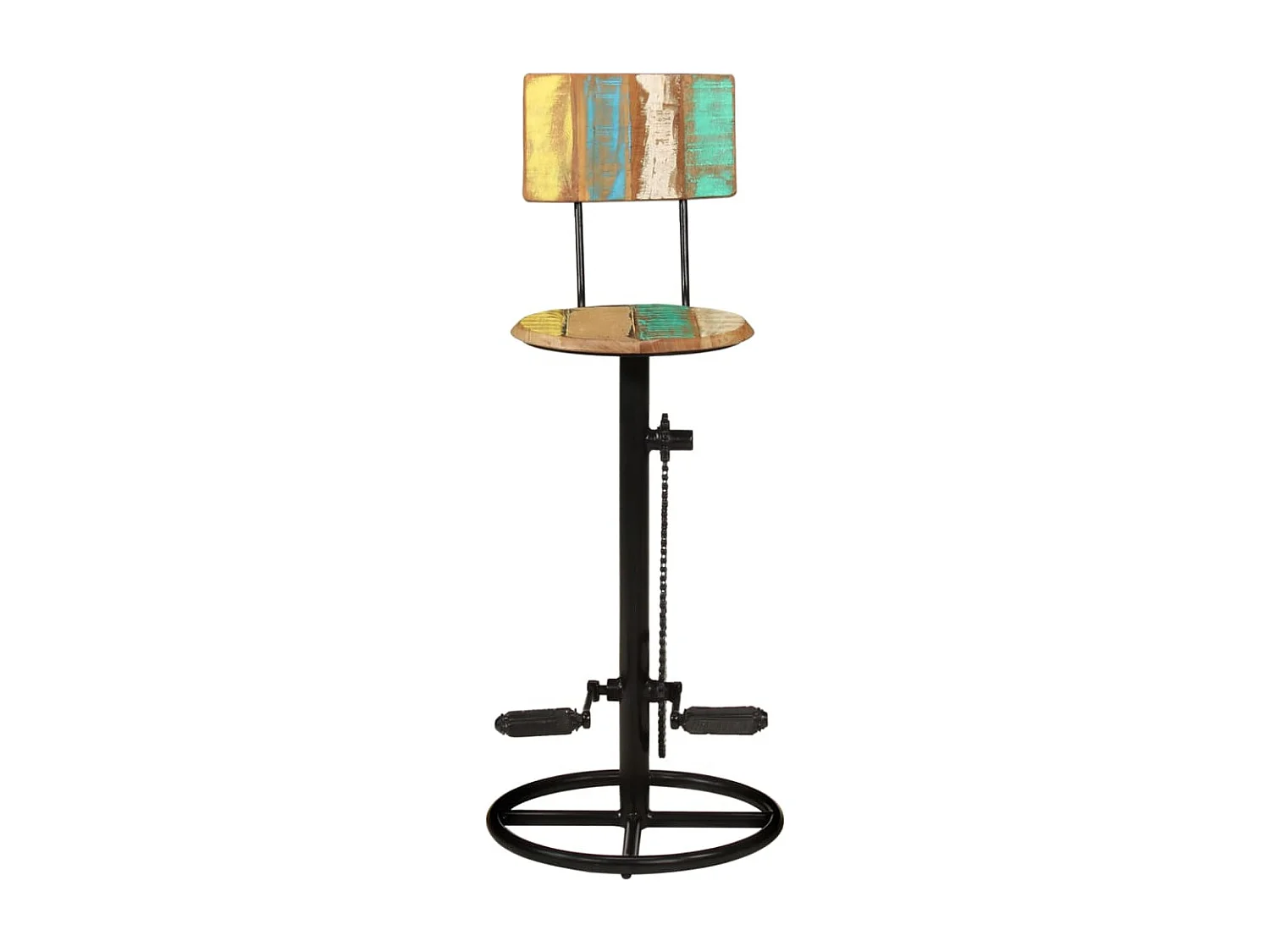 Tabourets de bar 2 pcs Bois de récupération massif