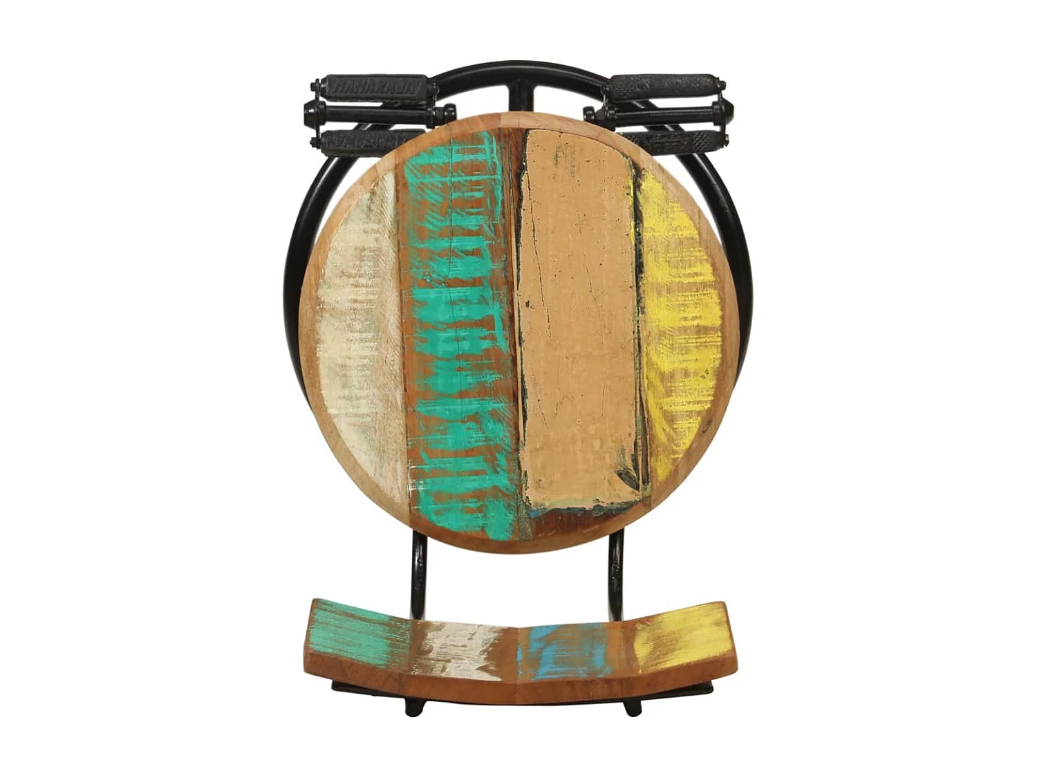 Tabourets de bar 2 pcs Bois de récupération massif