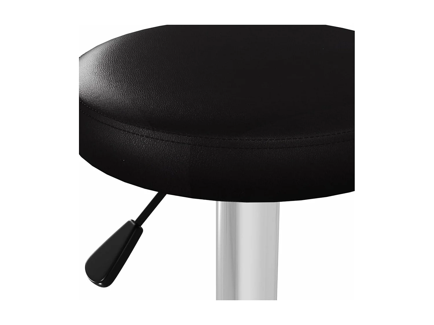 Tabourets de bar 2 pcs Noir Similicuir 14