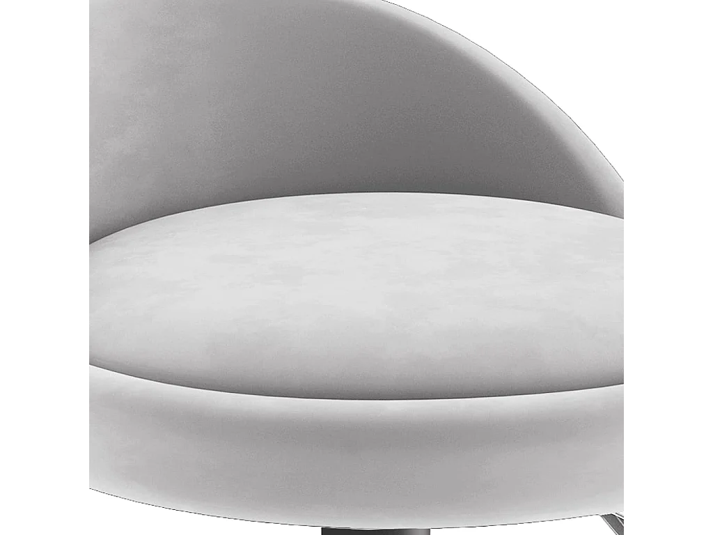 Tabouret de bar Gris clair Velours Ruza