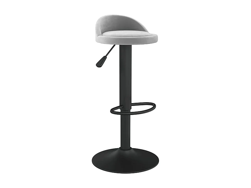 Tabouret de bar Gris clair Velours Ruza