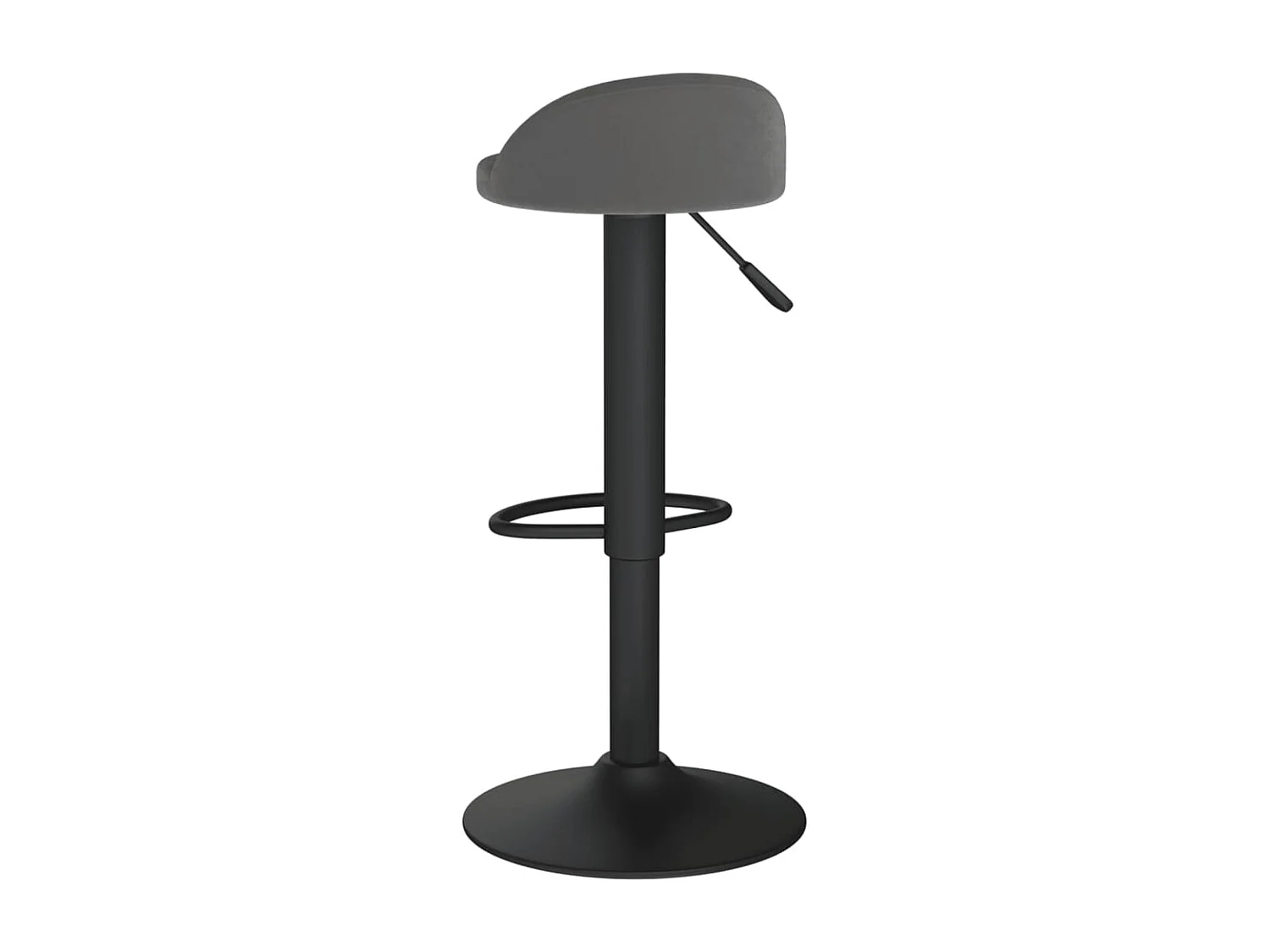 Tabouret de bar Gris foncé Velours Ruza