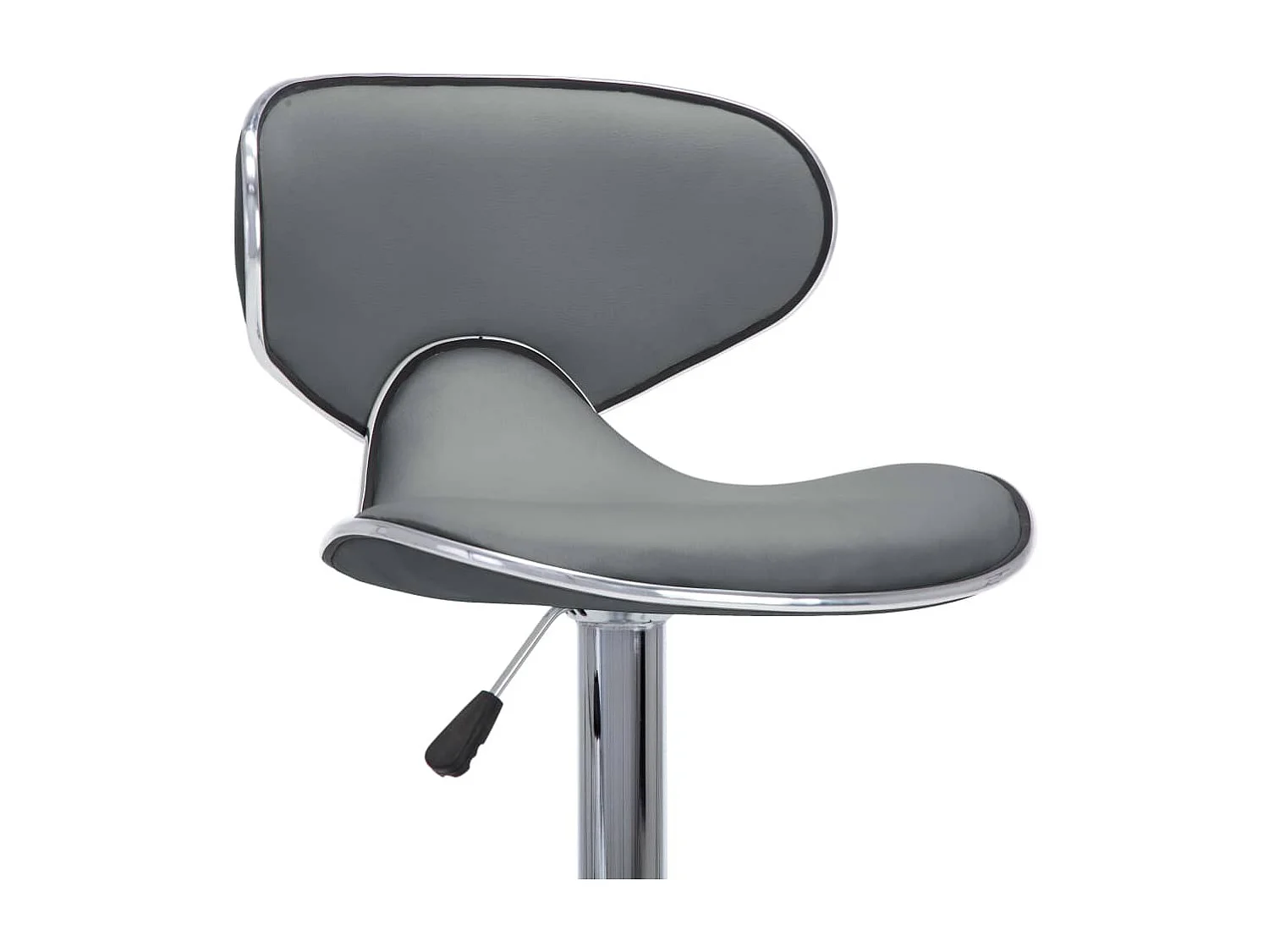 Tabourets de bar 2 pcs Gris Similicuir Cobra