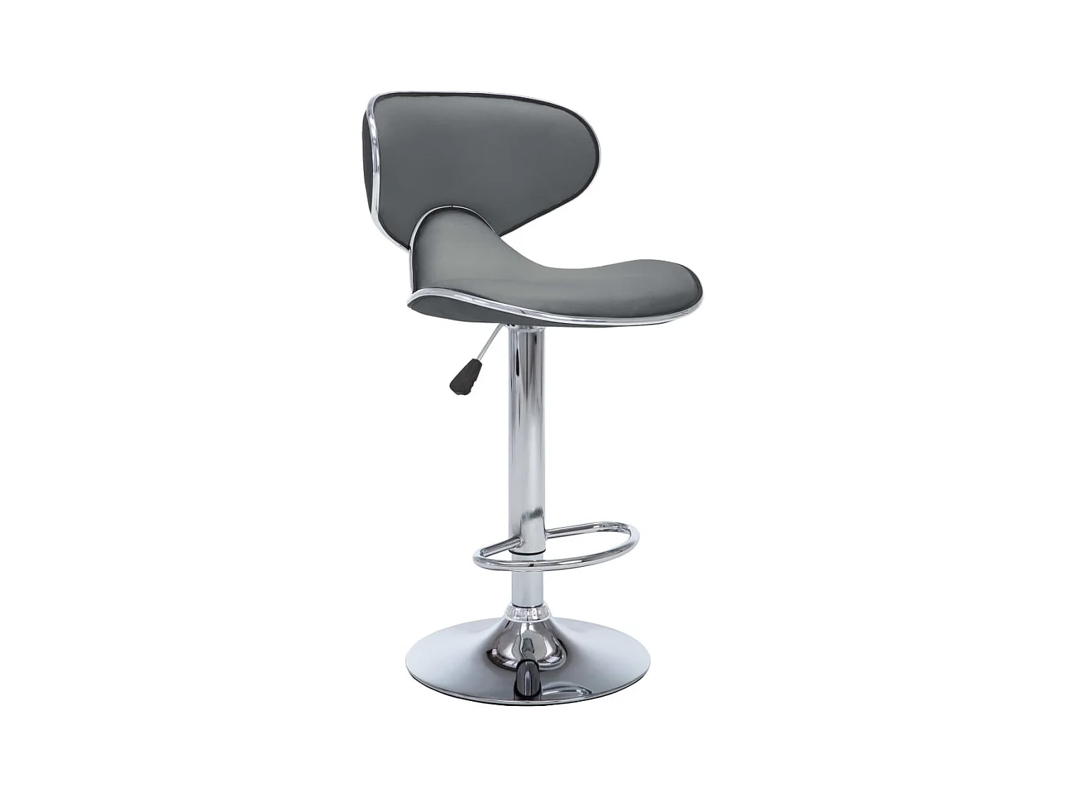 Tabourets de bar 2 pcs Gris Similicuir Cobra