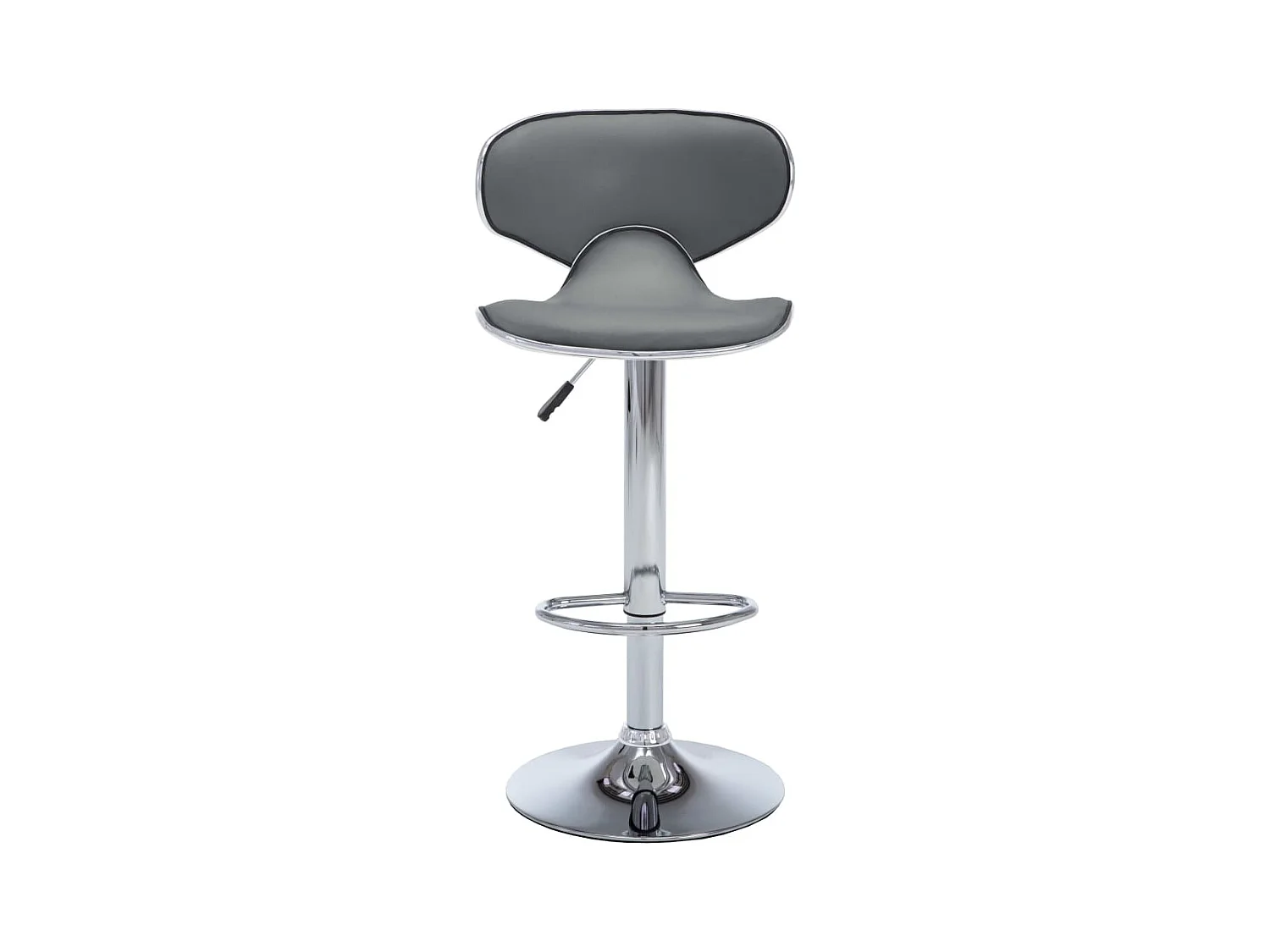 Tabourets de bar 2 pcs Gris Similicuir Cobra