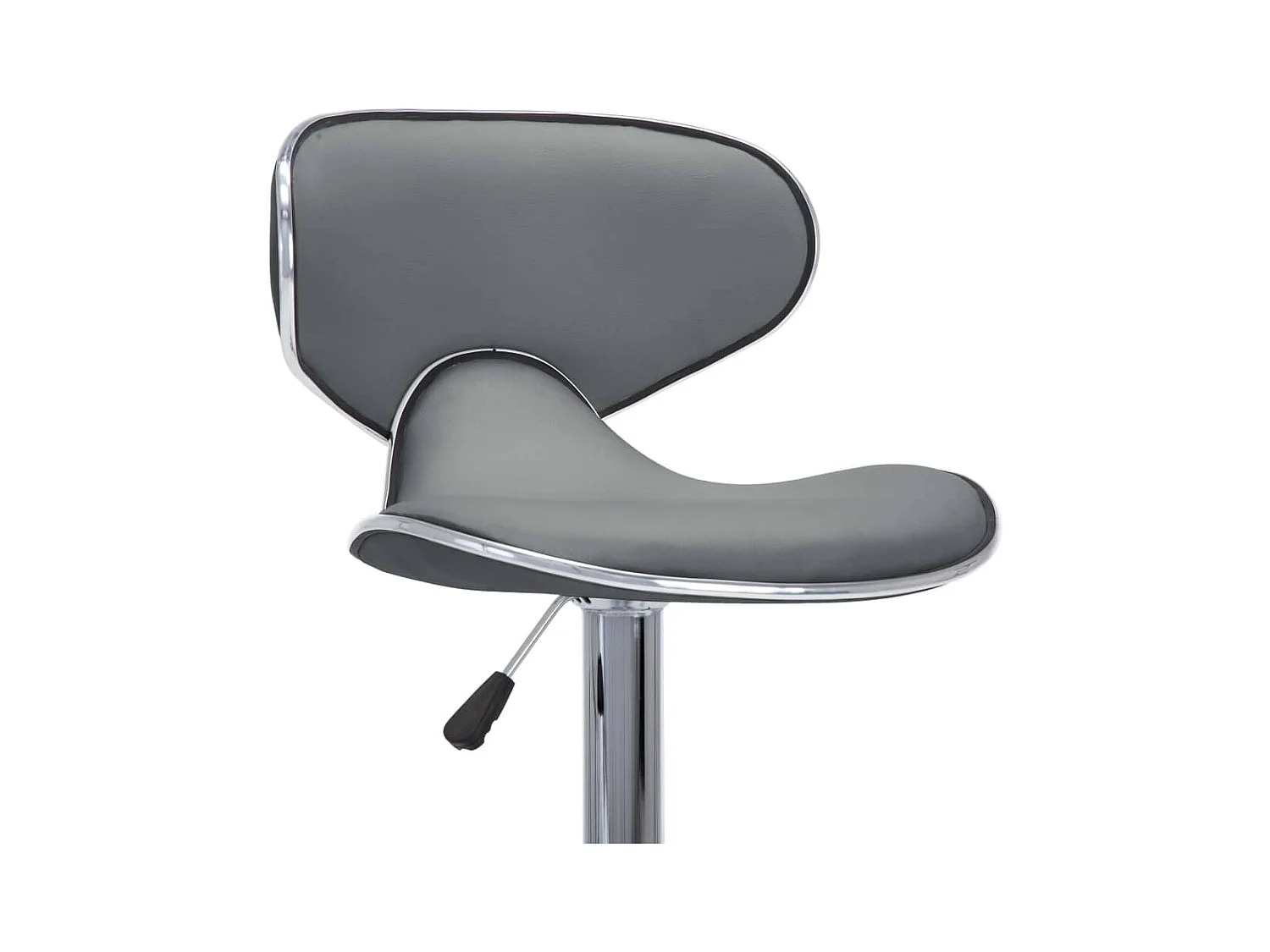 Tabourets de bar 2 pcs Gris Similicuir Cobra