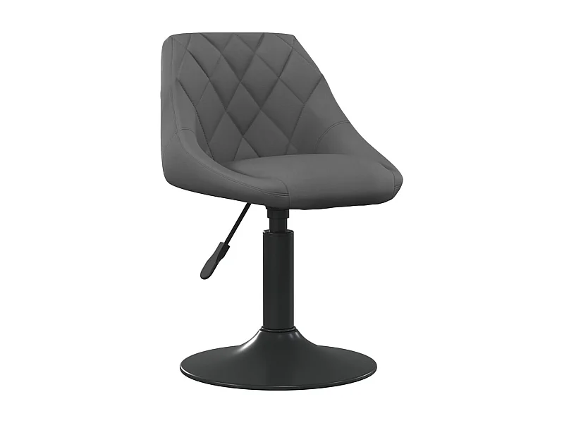Tabouret de bar Gris foncé Velours 6
