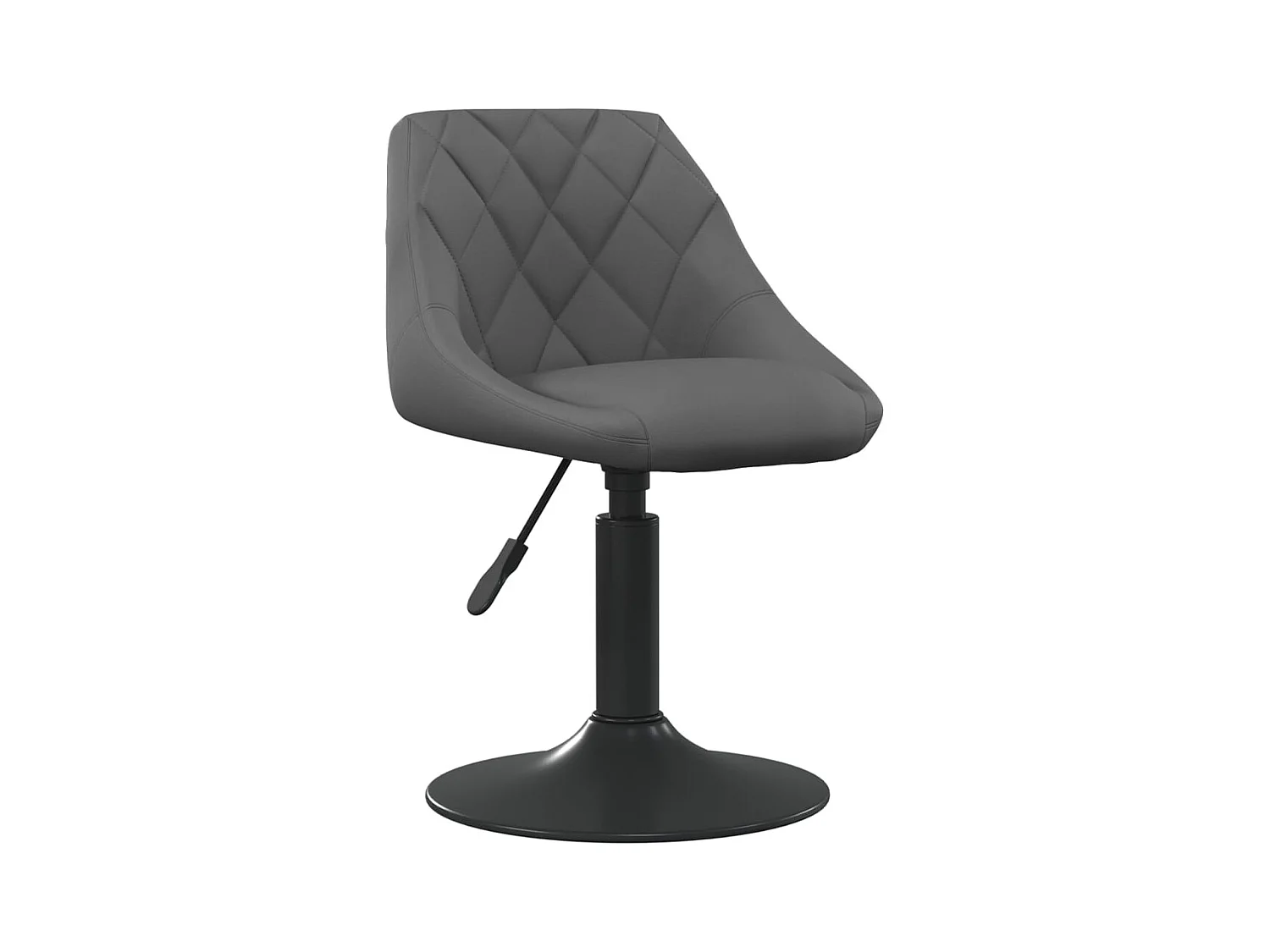 Tabouret de bar Gris foncé Velours 6