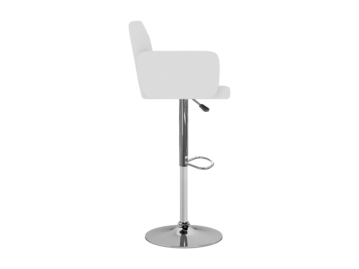Tabourets de bar 2 pcs Blanc Similicuir 10