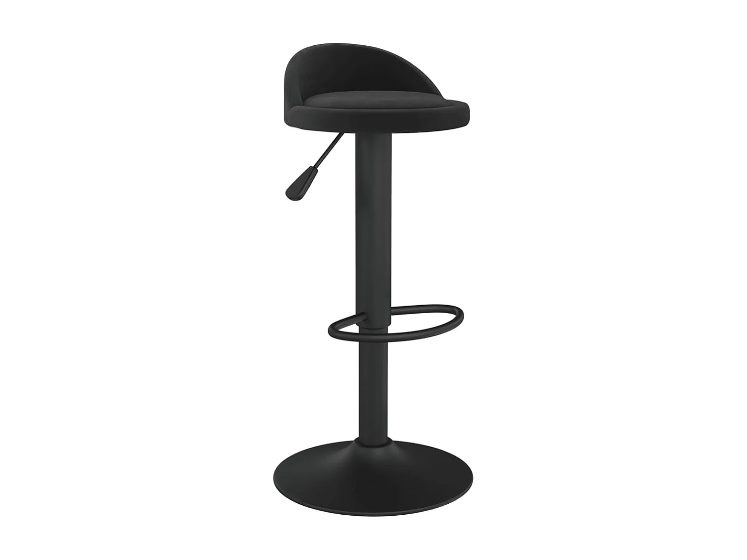 Tabourets de bar 2 pcs Noir Velours Ruza