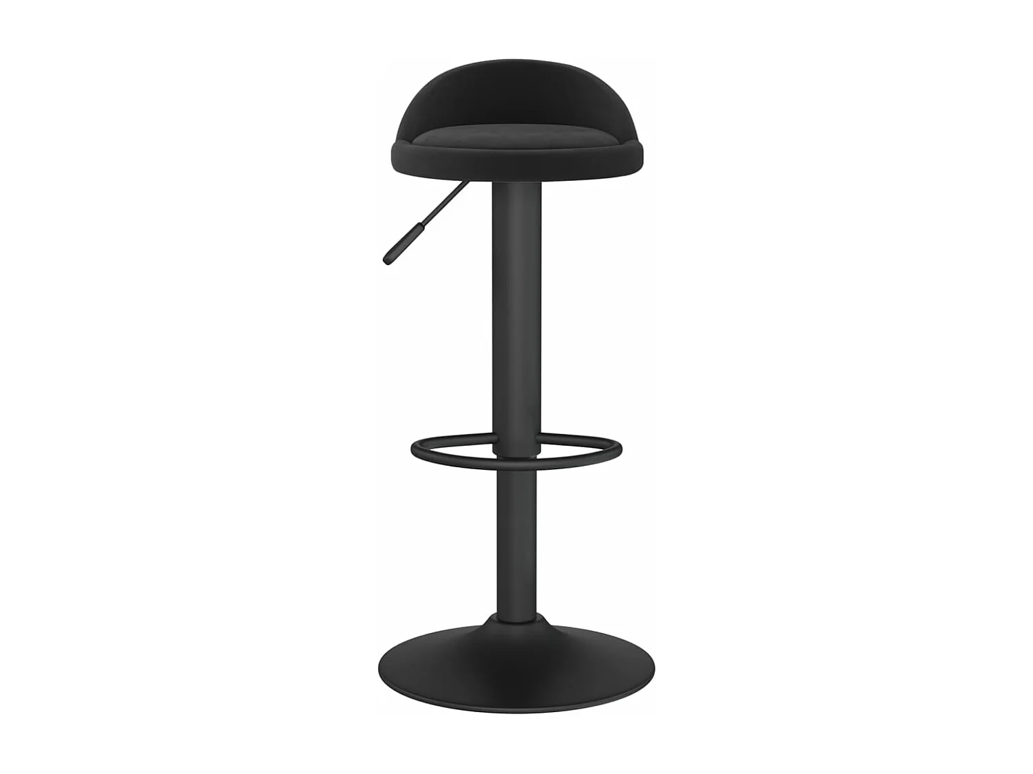 Tabourets de bar 2 pcs Noir Velours Ruza