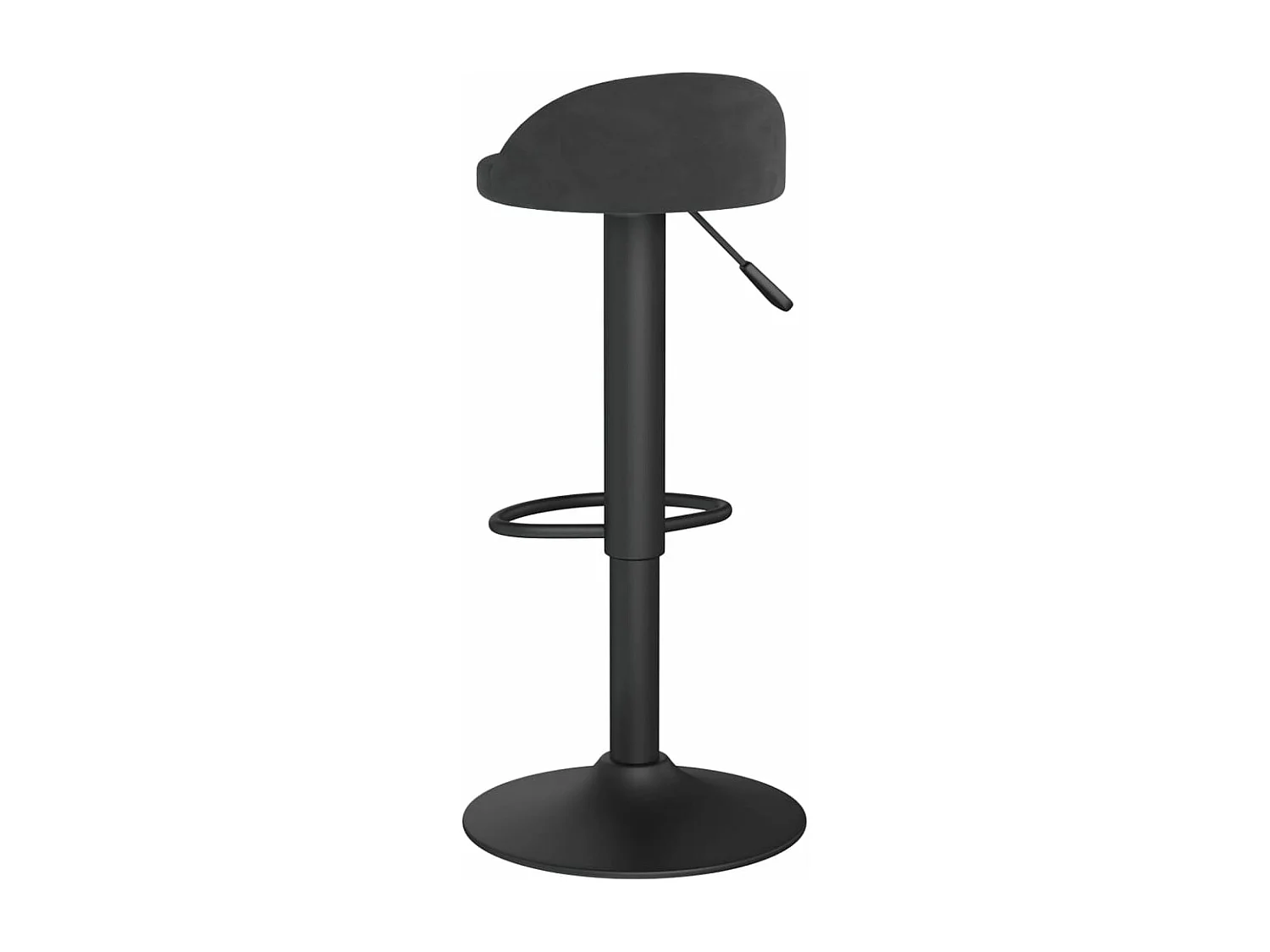 Tabourets de bar 2 pcs Noir Velours Ruza