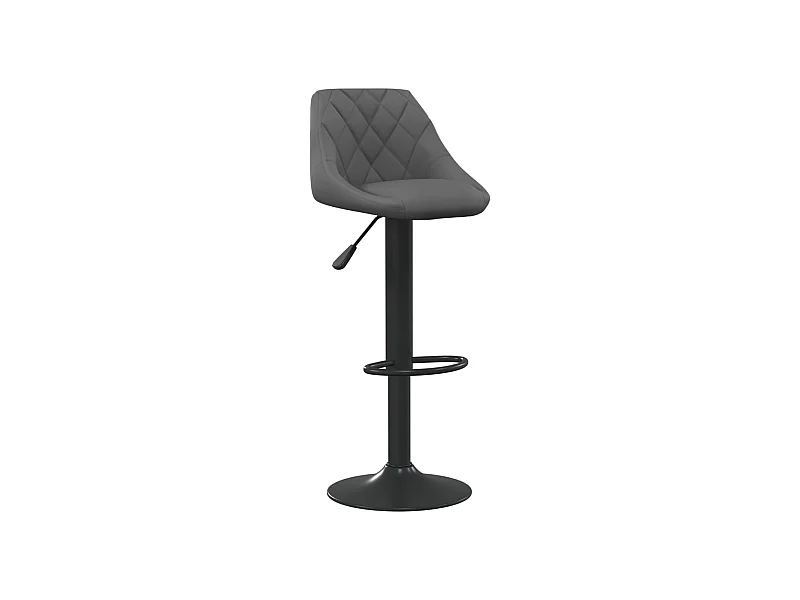 Tabouret de bar Gris foncé Velours 10