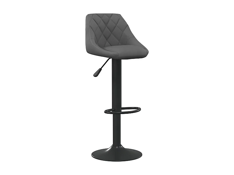 Tabouret de bar Gris foncé Velours 10