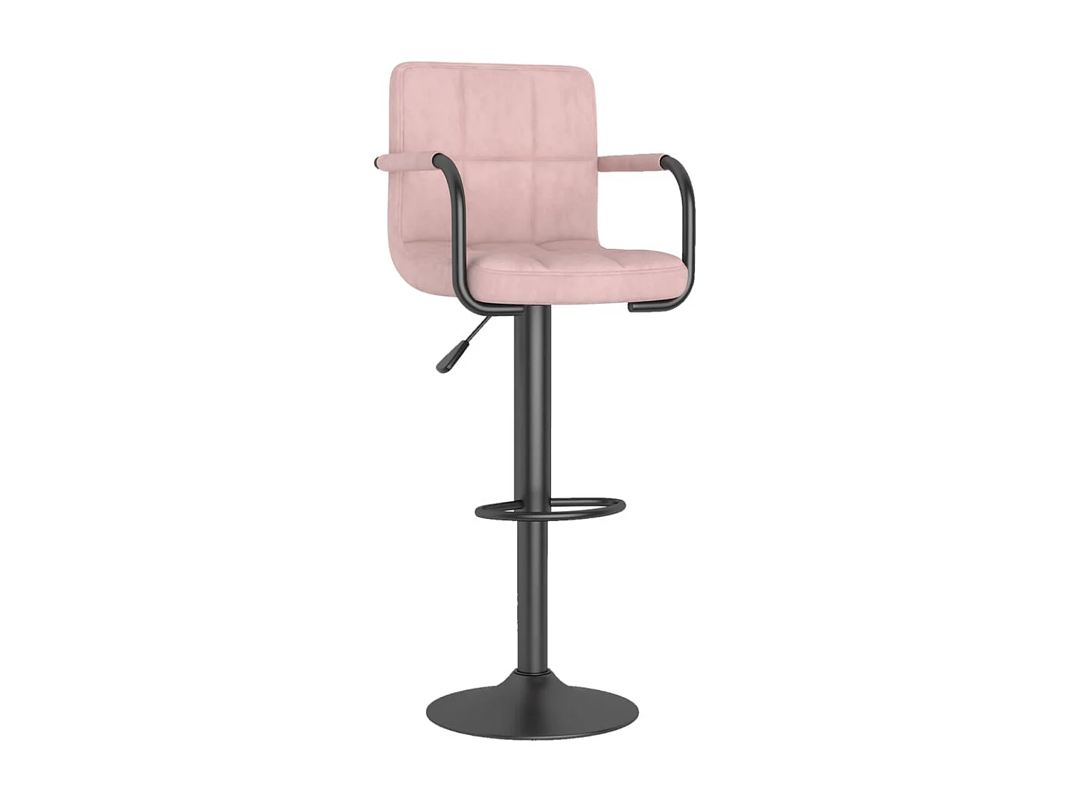 Tabourets de bar 2 pcs Rose Velours 7