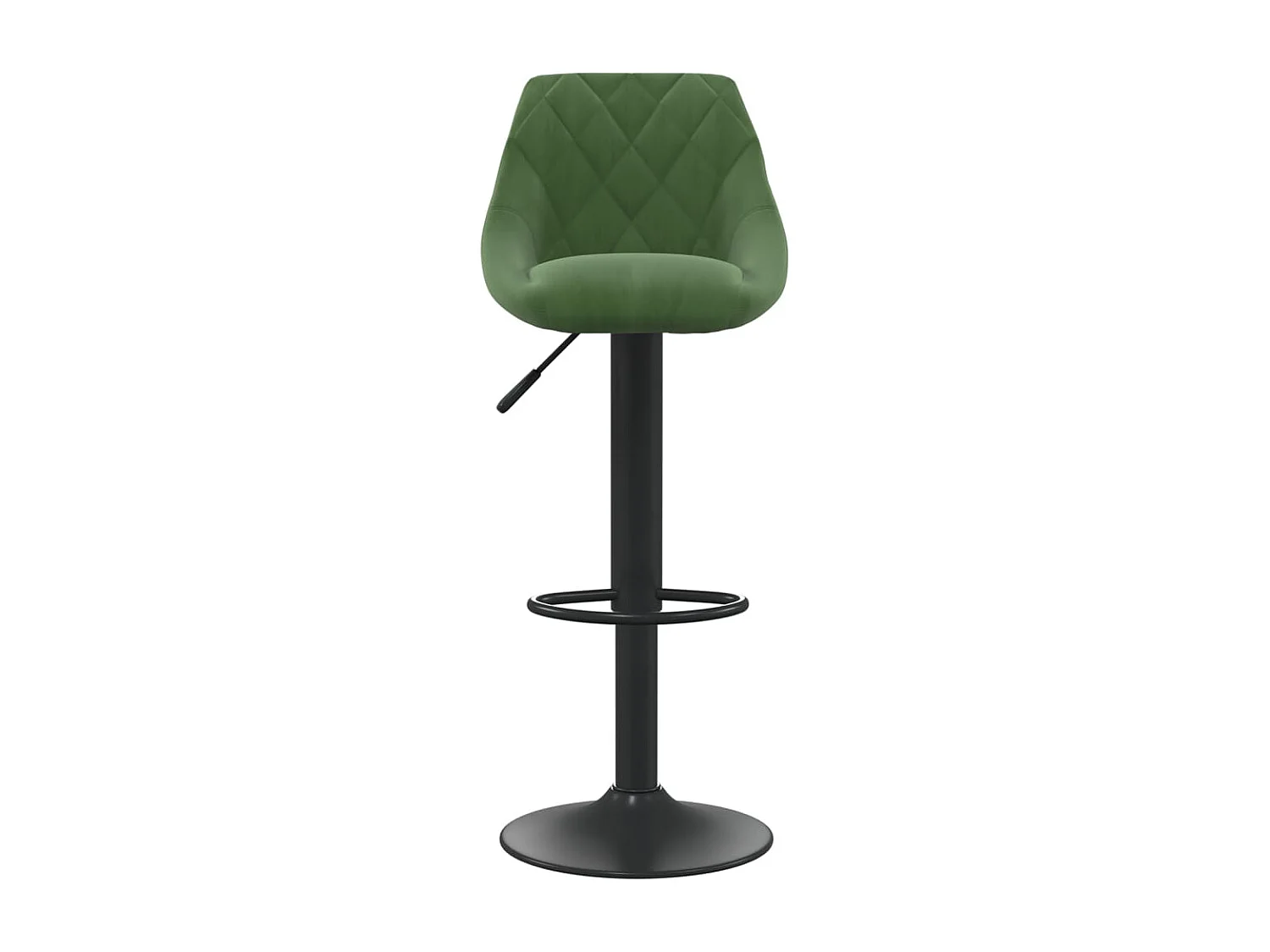 Tabourets de bar 2 pcs Vert foncé Velours