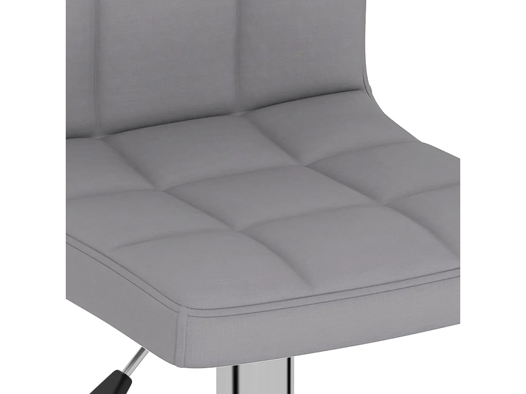 Tabourets de bar 2 pcs Gris clair Tissu 9