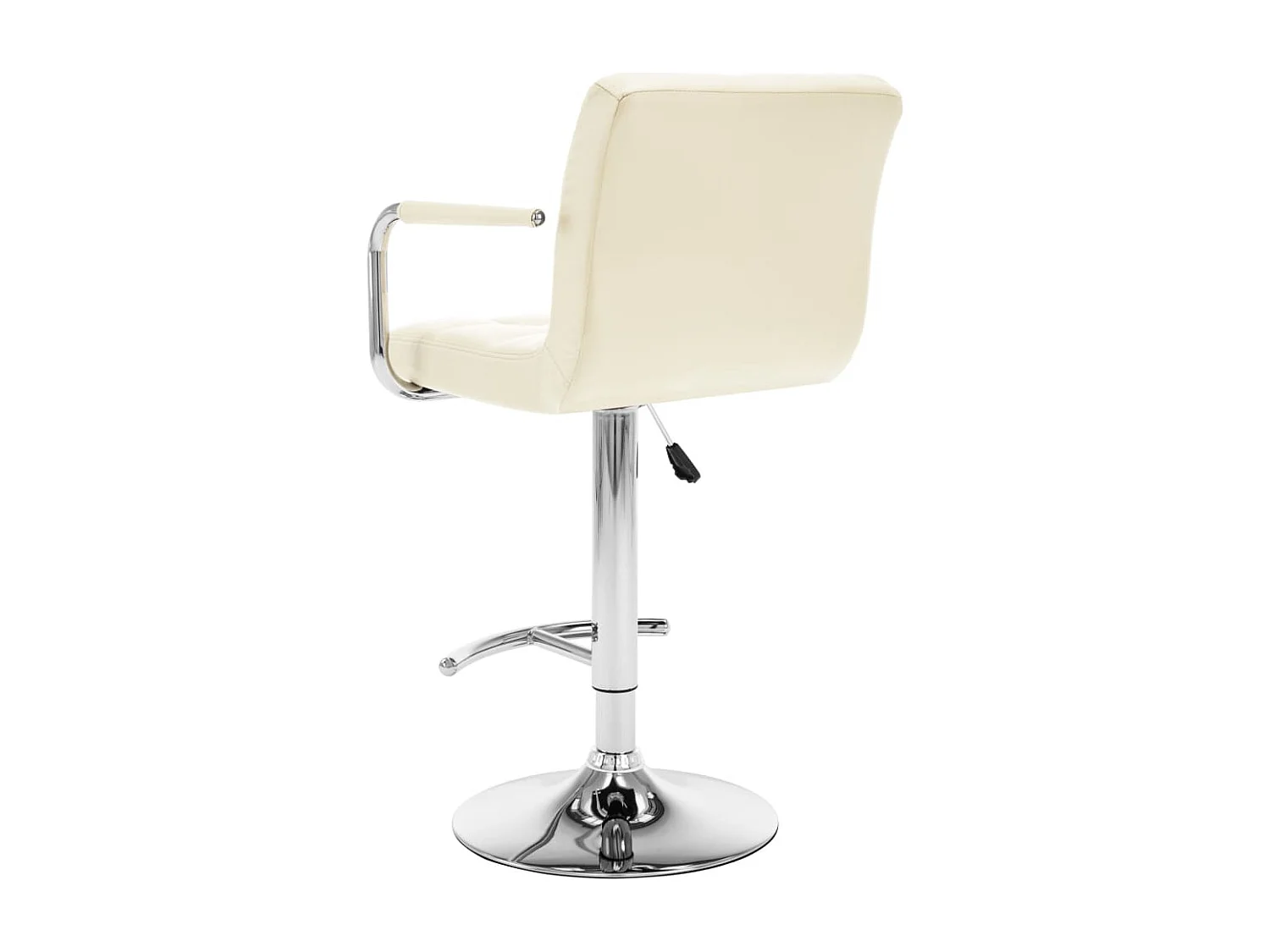 Tabourets de bar 2 pcs Crème Similicuir 17