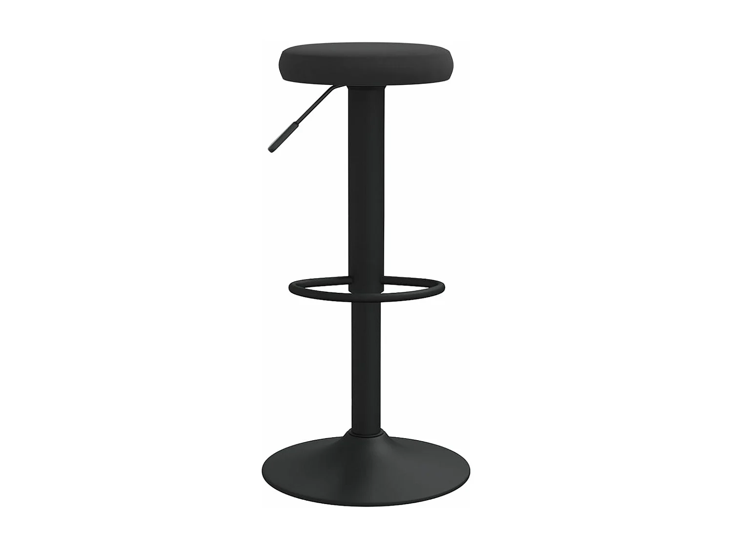 Tabourets de bar 2 pcs Noir Velours 6
