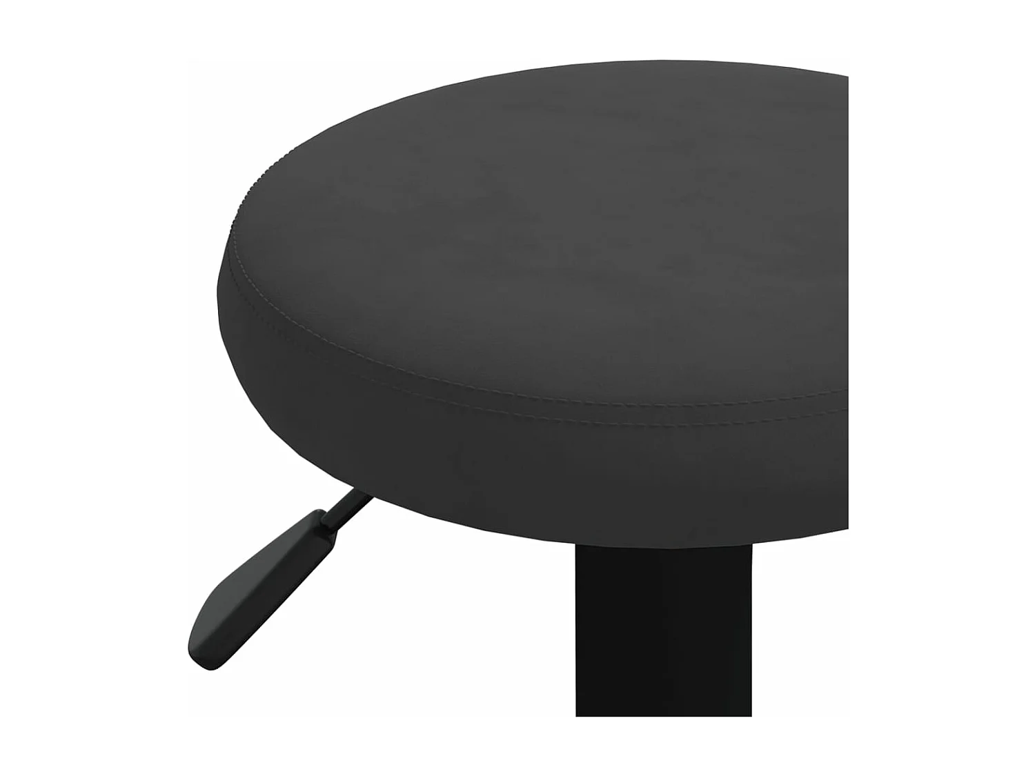 Tabourets de bar 2 pcs Noir Velours 6