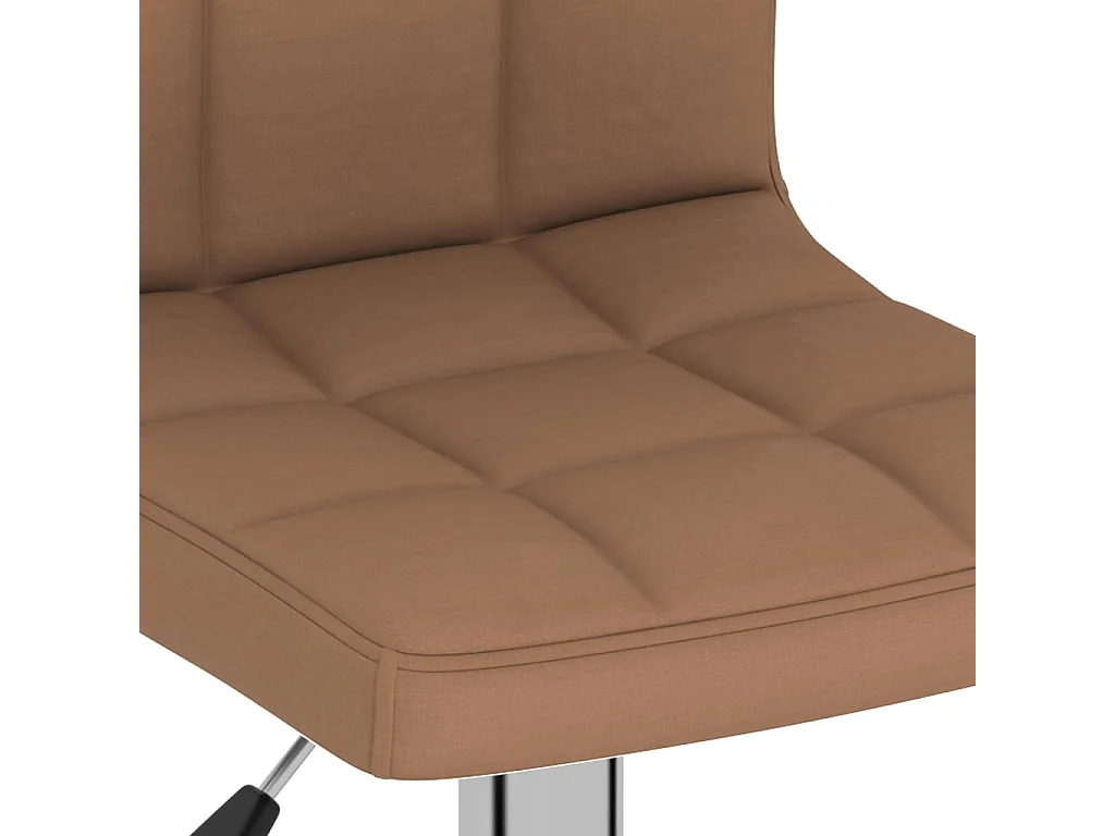 Tabourets de bar 2 pcs Marron Tissu