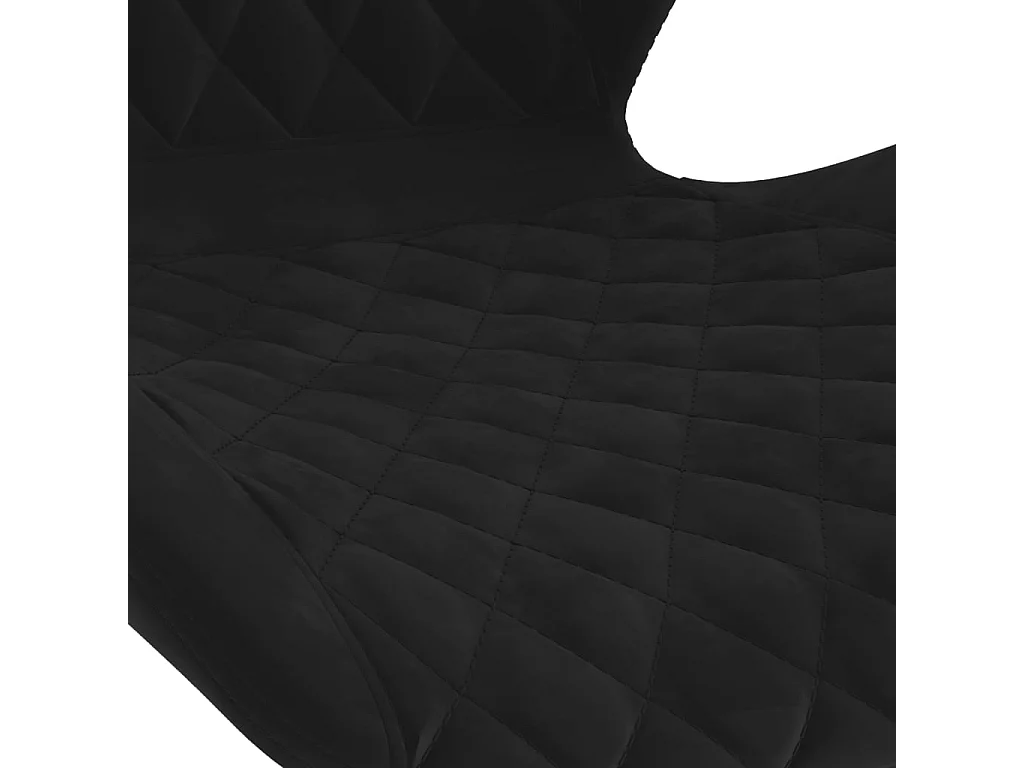 Tabourets de bar 2 pcs Noir Velours 13