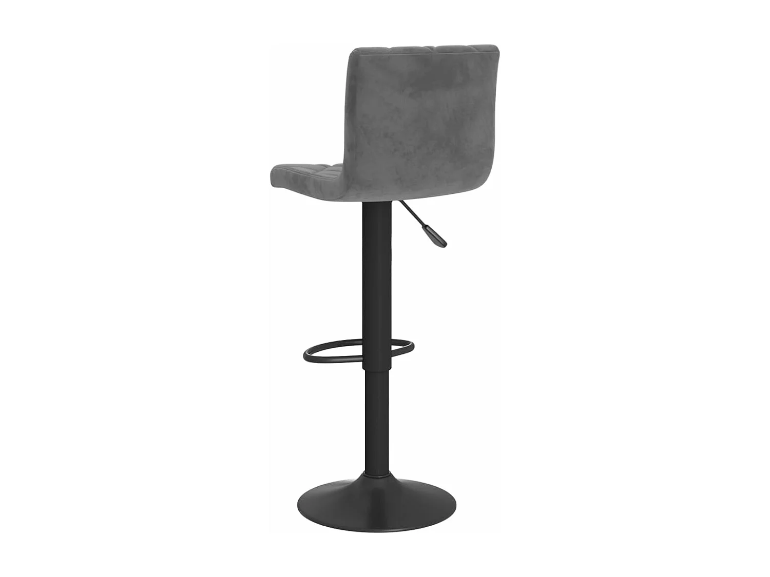 Tabourets de bar 2 pcs Gris foncé Velours 5