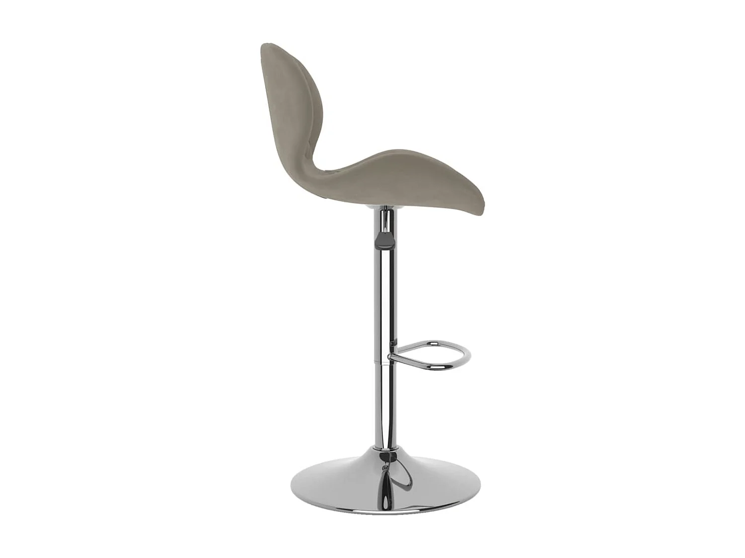 Tabourets de bar 2 pcs Gris clair Velours 13