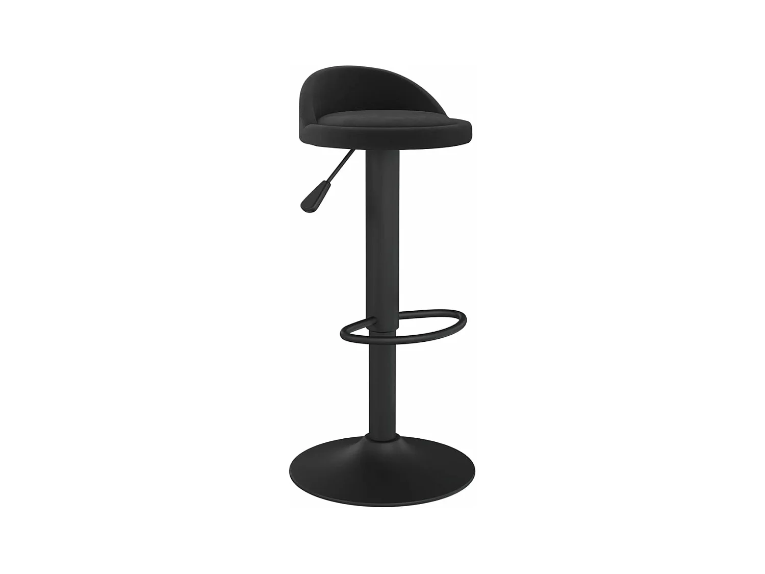 Tabouret de bar Noir Velours Ruza